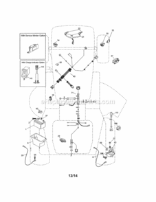 Page G Diagram and Parts List for  Craftsman Lawn Tractor