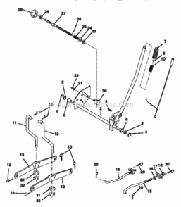 Page I Diagram and Parts List for  Craftsman Lawn Tractor