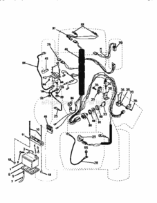 Page A Diagram and Parts List for  Craftsman Lawn Tractor
