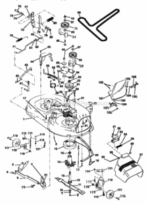 Page J Diagram and Parts List for  Craftsman Lawn Tractor