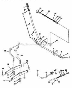 Page I Diagram and Parts List for  Craftsman Lawn Tractor