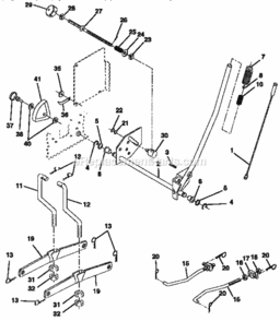 Page I Diagram and Parts List for  Craftsman Lawn Tractor