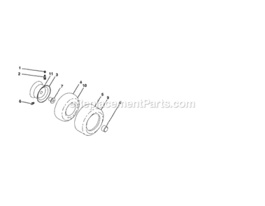 Page J Diagram and Parts List for 917254140  Craftsman Lawn Tractor