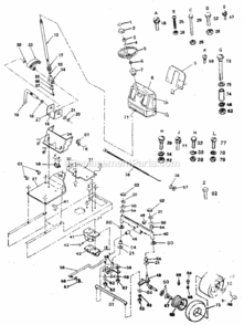Page D Diagram and Parts List for  Craftsman Lawn Tractor
