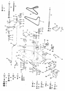 Page F Diagram and Parts List for  Craftsman Lawn Tractor