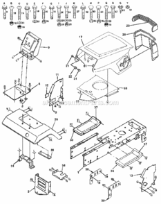 Part Location Diagram of 137386X417 Craftsman Hood