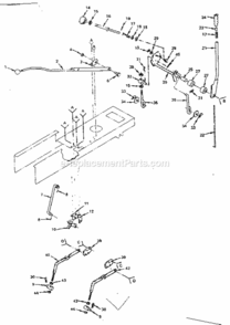 Page E Diagram and Parts List for  Craftsman Lawn Tractor