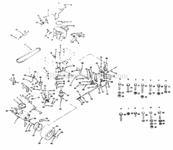 Page C Diagram and Parts List for  Craftsman Lawn Tractor