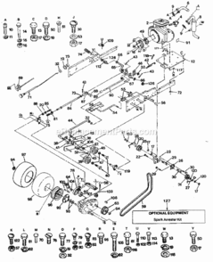 Page C Diagram and Parts List for  Craftsman Lawn Tractor