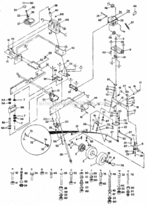 Page D Diagram and Parts List for  Craftsman Lawn Tractor