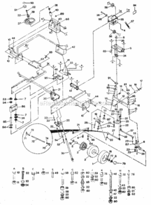 Page D Diagram and Parts List for  Craftsman Lawn Tractor