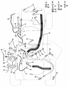 Page A Diagram and Parts List for  Craftsman Lawn Tractor