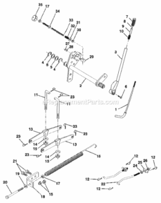 Page I Diagram and Parts List for  Craftsman Lawn Tractor