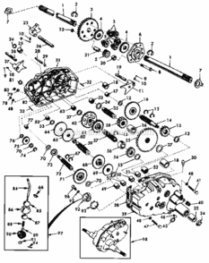 Page K Diagram and Parts List for  Craftsman Lawn Tractor