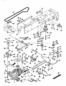 Page C Diagram and Parts List for  Craftsman Lawn Tractor
