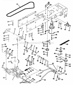 Page C Diagram and Parts List for  Craftsman Lawn Tractor