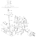 Steering Assembly Diagram and Parts List for  Craftsman Lawn Tractor
