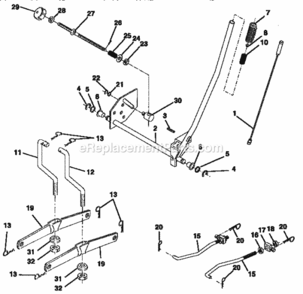 Page I Diagram and Parts List for  Craftsman Lawn Tractor