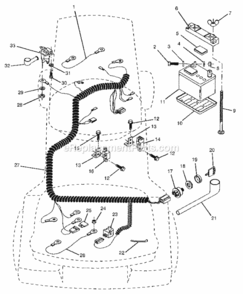 Page A Diagram and Parts List for  Craftsman Lawn Tractor