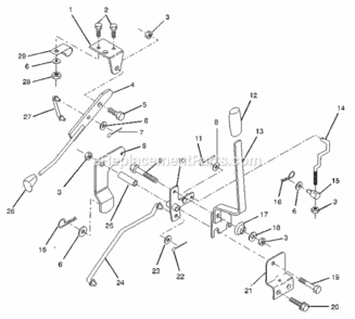 Page M Diagram and Parts List for  Craftsman Lawn Tractor