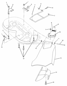 Page N Diagram and Parts List for  Craftsman Lawn Tractor