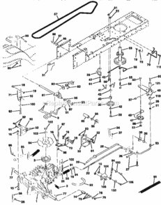 Page C Diagram and Parts List for  Craftsman Lawn Tractor