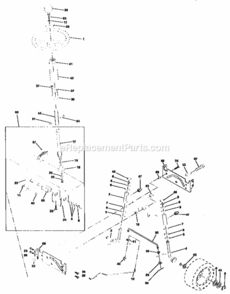 Page D Diagram and Parts List for  Craftsman Lawn Tractor