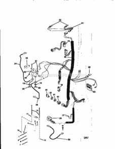 Page A Diagram and Parts List for  Craftsman Lawn Tractor