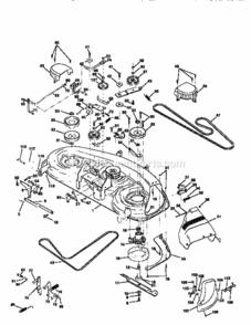 Page J Diagram and Parts List for  Craftsman Lawn Tractor