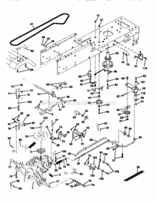 Page C Diagram and Parts List for  Craftsman Lawn Tractor
