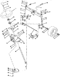 Part Location Diagram of 531165701 Husqvarna Sector Steering Gear