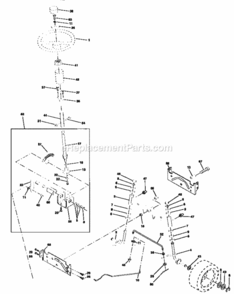 Page D Diagram and Parts List for  Craftsman Lawn Tractor