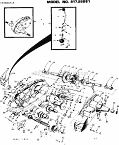 Part Location Diagram of 8551R Craftsman Shift Lever