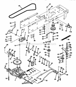 Page C Diagram and Parts List for  Craftsman Lawn Tractor