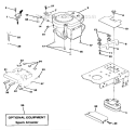 Engine Diagram and Parts List for  Craftsman Lawn Tractor