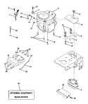 Engine Diagram and Parts List for  Craftsman Lawn Tractor