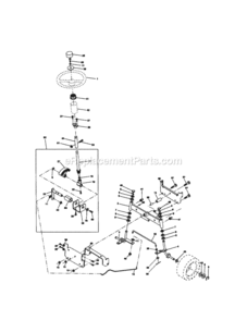 Page D Diagram and Parts List for  Craftsman Lawn Tractor
