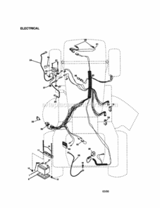 Page A Diagram and Parts List for  Craftsman Lawn Tractor