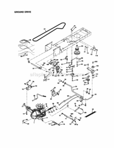 Page C Diagram and Parts List for  Craftsman Lawn Tractor