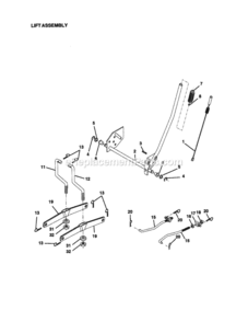 Page I Diagram and Parts List for  Craftsman Lawn Tractor