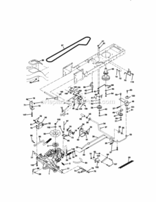 Page C Diagram and Parts List for  Craftsman Lawn Tractor