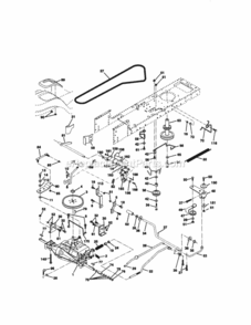 Page C Diagram and Parts List for  Craftsman Lawn Tractor