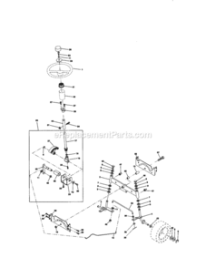 Page D Diagram and Parts List for  Craftsman Lawn Tractor