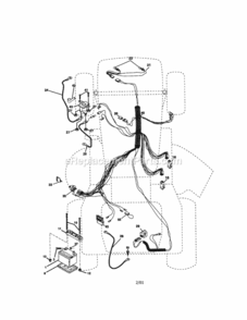 Page A Diagram and Parts List for  Craftsman Lawn Tractor