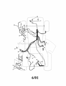 Page A Diagram and Parts List for  Craftsman Lawn Tractor