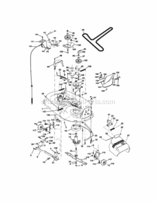 Page H Diagram and Parts List for  Craftsman Lawn Tractor