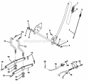 Lift Assembly Diagram and Parts List for  Craftsman Lawn Mower