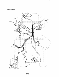Page A Diagram and Parts List for  Craftsman Lawn Tractor