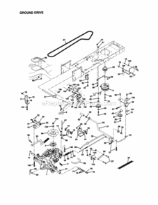 Page C Diagram and Parts List for  Craftsman Lawn Tractor
