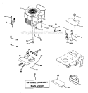 Engine Diagram and Parts List for  Craftsman Lawn Tractor